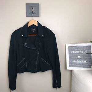 Dalia XS Hunter Green Moto Jacket